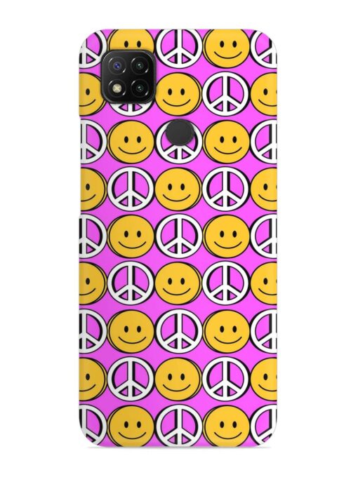 Smiley Face Peace Snap Case for Xiaomi Redmi 9