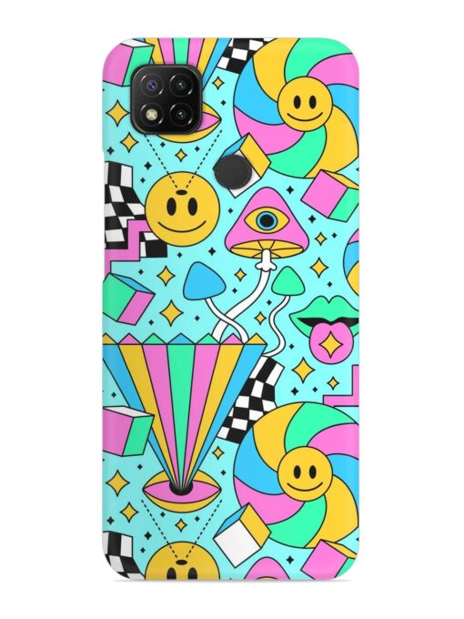 Trippy Rainbow 60S Snap Case for Xiaomi Redmi 9