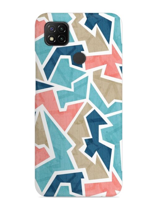 Vintage Geometric Triangle Snap Case for Xiaomi Redmi 9 Zapvi