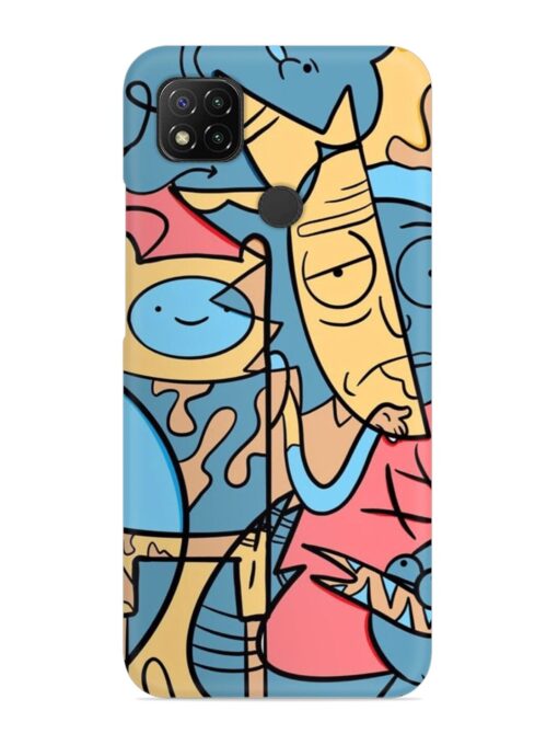 Silly Face Doodle Snap Case for Xiaomi Redmi 9