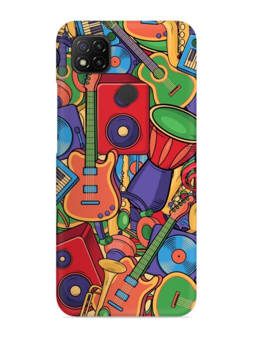 Colorful Music Art Snap Case for Xiaomi Redmi 9