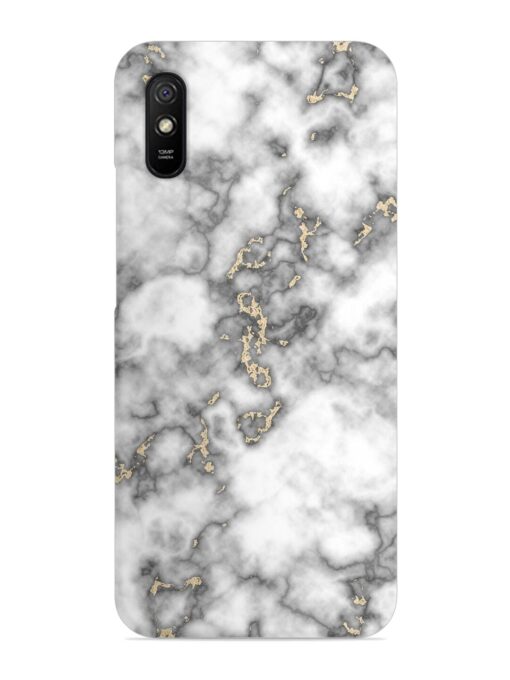 Gray And Gold Marble Snap Case for Xiaomi Redmi 9A Zapvi