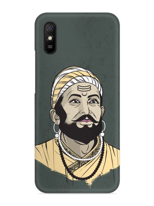 Shivaji Maharaj Vector Art Snap Case for Xiaomi Redmi 9A Zapvi