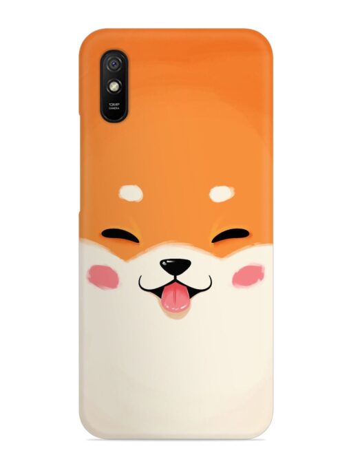 Cute Dog Face Vector Snap Case for Xiaomi Redmi 9A Zapvi