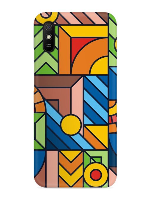 Colorful Geometric Snap Case for Xiaomi Redmi 9A Zapvi