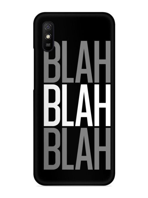 Blah Blah Blah Wallpaper Snap Case for Xiaomi Redmi 9A Zapvi