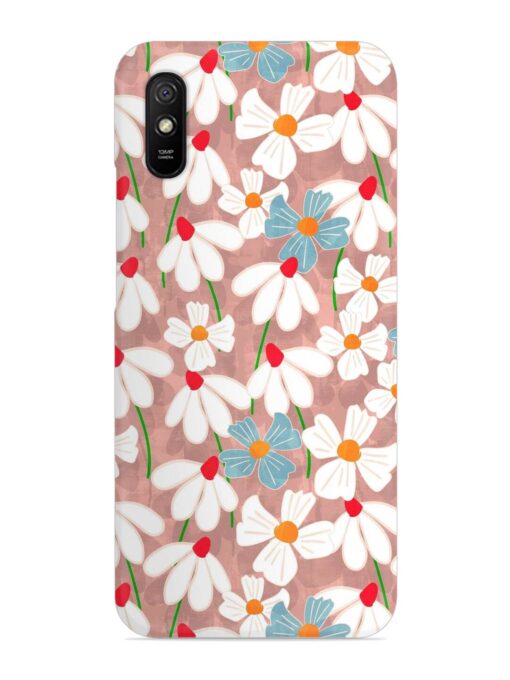 Abstract Petal Flowers Snap Case for Xiaomi Redmi 9A Zapvi