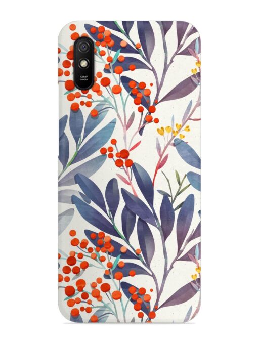 Seamless Floral Pattern Snap Case for Xiaomi Redmi 9A Zapvi