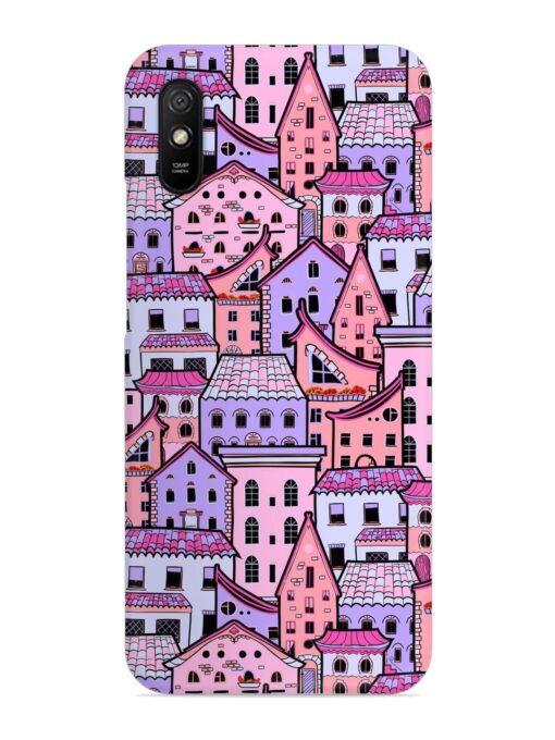 Seamless Pattern Houses Snap Case for Xiaomi Redmi 9A Zapvi