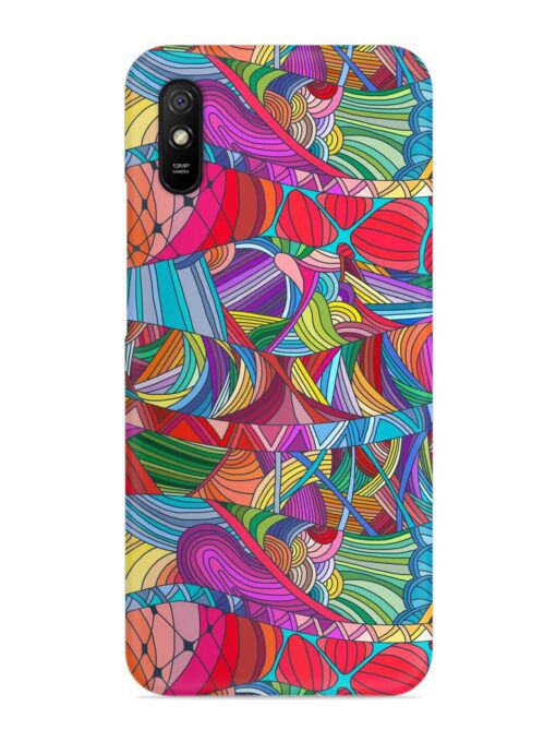 Seamless Patterns Hand Drawn Snap Case for Xiaomi Redmi 9A Zapvi