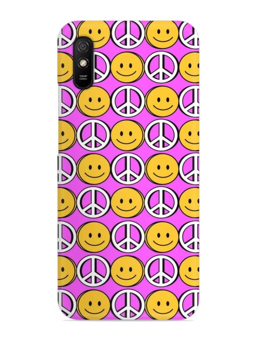 Smiley Face Peace Snap Case for Xiaomi Redmi 9A Zapvi