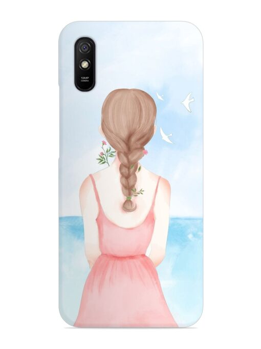 Watercolor Girl Vector Snap Case for Xiaomi Redmi 9A Zapvi