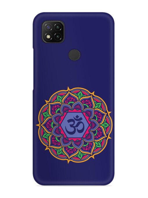 Om Mandala Art Blue Snap Case for Xiaomi Redmi 9 Activ Zapvi