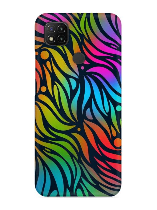 Abstract Leaf Design Snap Case for Xiaomi Redmi 9 Activ Zapvi