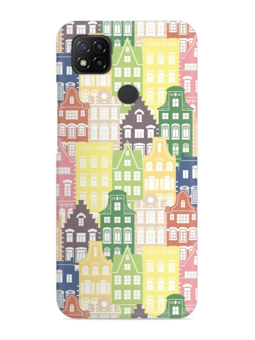 Seamless Shapes Pattern Snap Case for Xiaomi Redmi 9 Activ Zapvi