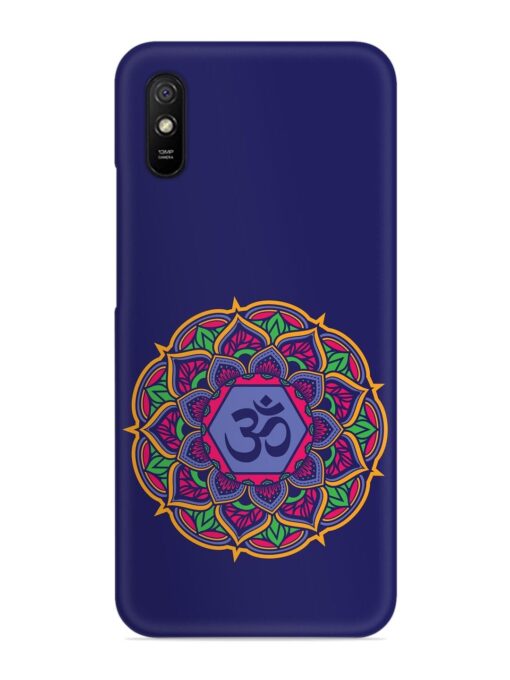 Om Mandala Art Blue Snap Case for Xiaomi Redmi 9I