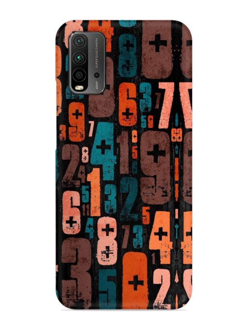 0 To 9 Art Snap Case for Xiaomi Redmi 9 Power Zapvi