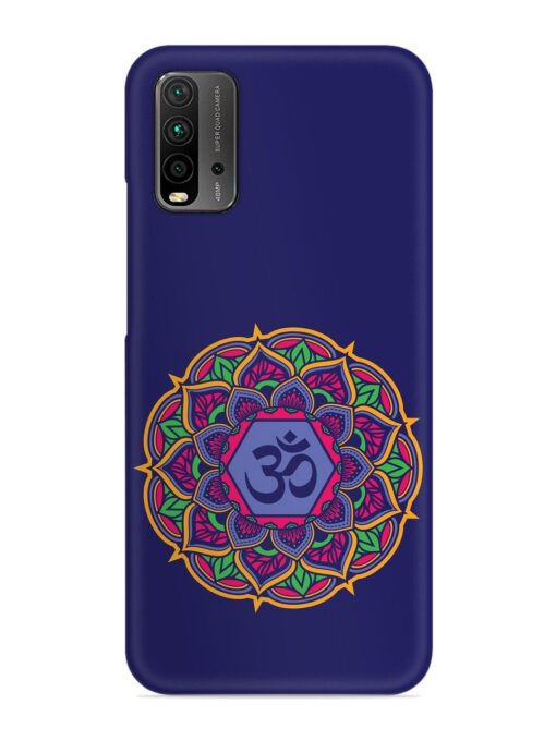 Om Mandala Art Blue Snap Case for Xiaomi Redmi 9 Power