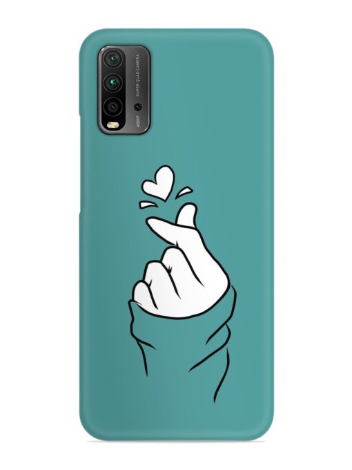 Korean Heart Sign Art Snap Case for Xiaomi Redmi 9 Power