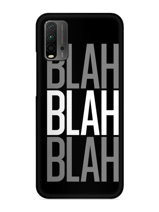 Blah Blah Blah Wallpaper Snap Case for Xiaomi Redmi 9 Power Zapvi