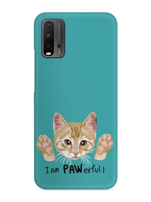 Typography Slogan Cat Snap Case for Xiaomi Redmi 9 Power