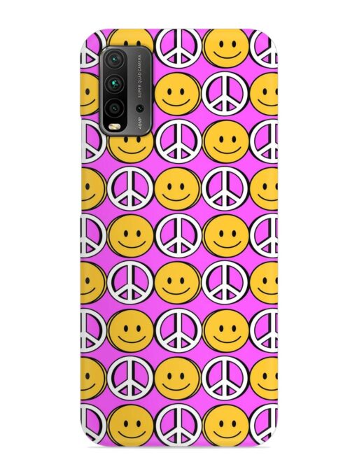 Smiley Face Peace Snap Case for Xiaomi Redmi 9 Power