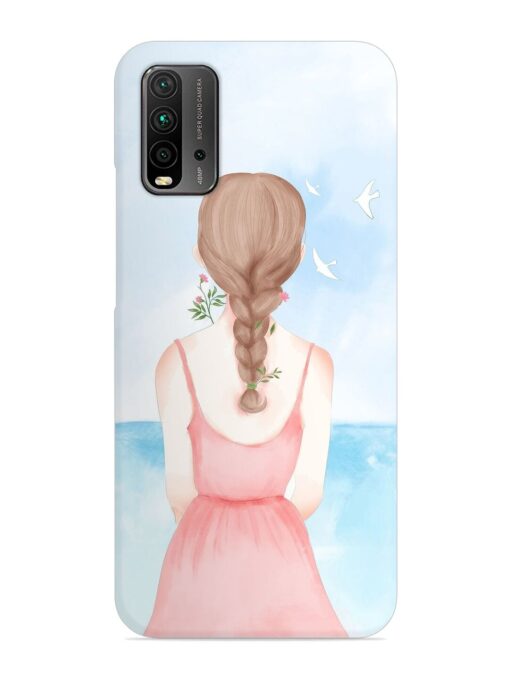 Watercolor Girl Vector Snap Case for Xiaomi Redmi 9 Power Zapvi