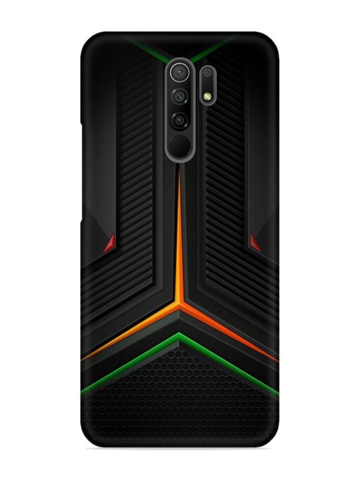 Orange Triangle Light Snap Case for Xiaomi Redmi 9 Prime Zapvi