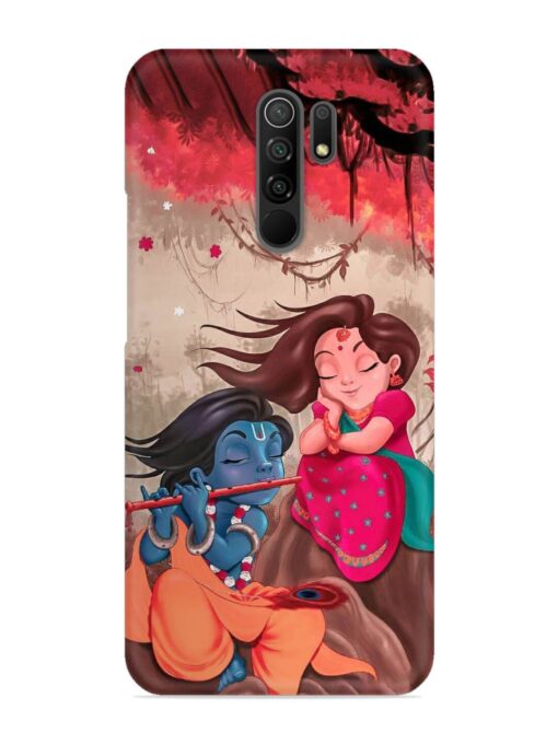 Radhe Krishna Water Art Snap Case for Xiaomi Redmi 9 Prime Zapvi