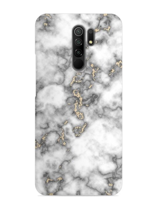 Gray And Gold Marble Snap Case for Xiaomi Redmi 9 Prime Zapvi