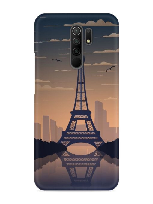 France Paris Eiffel Tower Gradient Snap Case for Xiaomi Redmi 9 Prime Zapvi