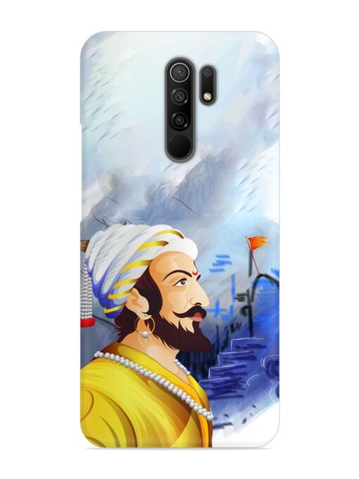 Shivaji Maharaj Color Paint Art Snap Case for Xiaomi Redmi 9 Prime