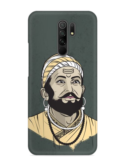 Shivaji Maharaj Vector Art Snap Case for Xiaomi Redmi 9 Prime Zapvi