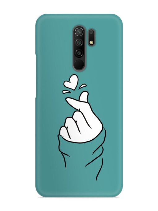 Korean Heart Sign Art Snap Case for Xiaomi Redmi 9 Prime Zapvi