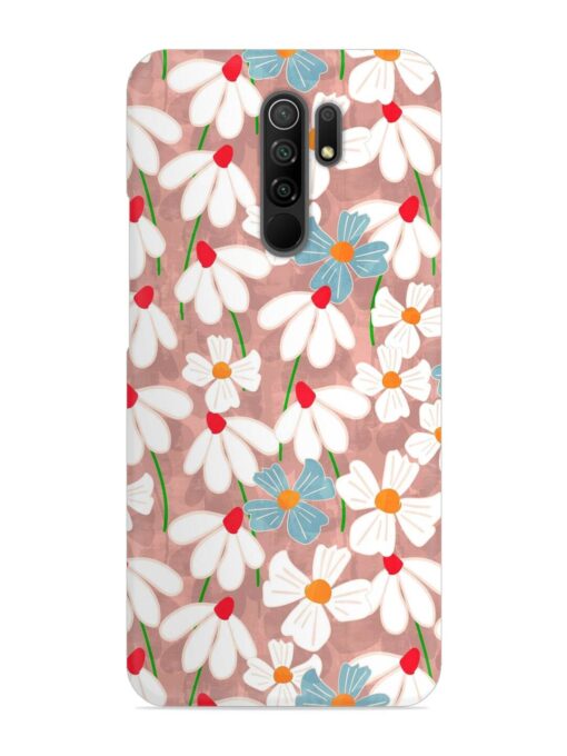 Abstract Petal Flowers Snap Case for Xiaomi Redmi 9 Prime