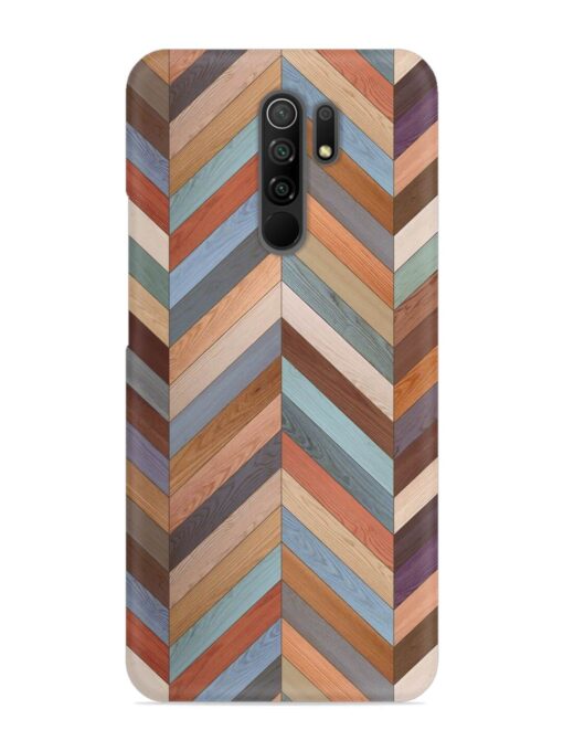 Seamless Wood Parquet Snap Case for Xiaomi Redmi 9 Prime Zapvi