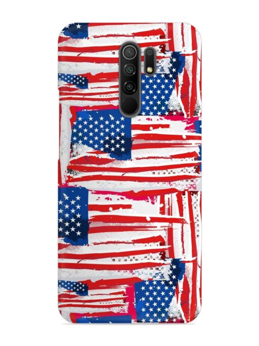 Usa Flag Seamless Snap Case for Xiaomi Redmi 9 Prime