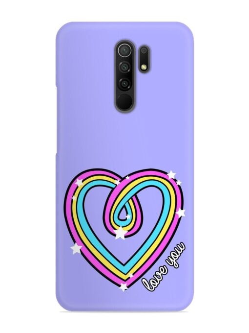 Colorful Rainbow Heart Snap Case for Xiaomi Redmi 9 Prime