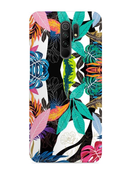 Floral Pattern Bright Snap Case for Xiaomi Redmi 9 Prime