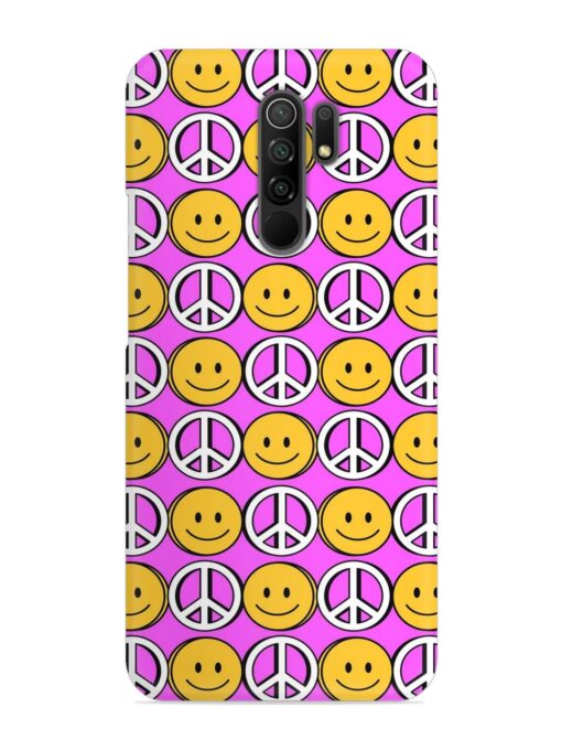 Smiley Face Peace Snap Case for Xiaomi Redmi 9 Prime