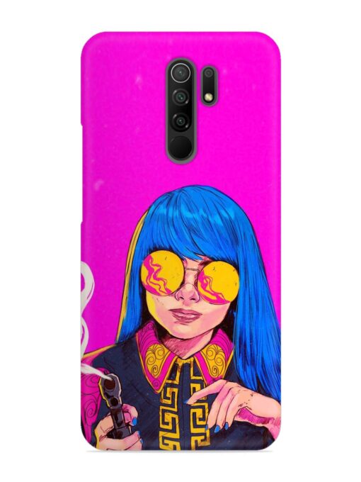 Aesthetic Anime Girl Snap Case for Xiaomi Redmi 9 Prime Zapvi