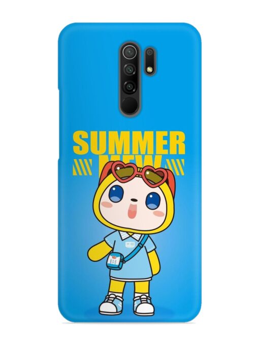 Summer Mew Cartoon Snap Case for Xiaomi Redmi 9 Prime Zapvi