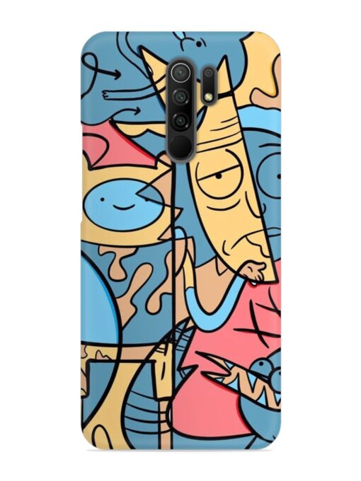 Silly Face Doodle Snap Case for Xiaomi Redmi 9 Prime