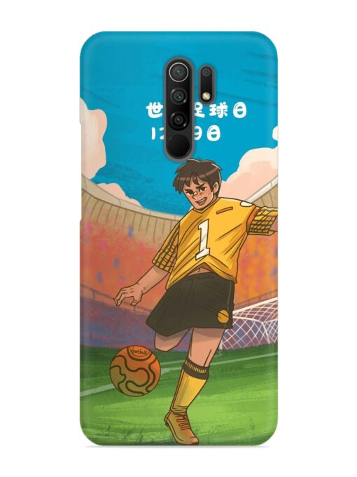 Soccer Kick Snap Case for Xiaomi Redmi 9 Prime