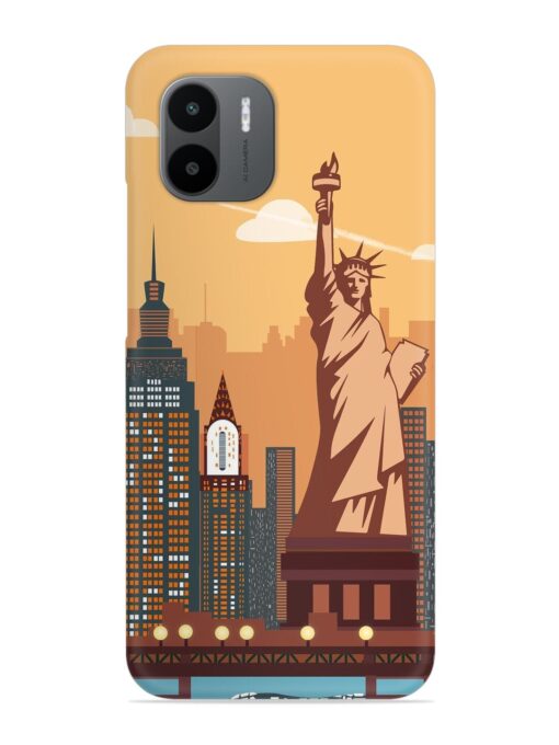 New York Statue Of Liberty Architectural Scenery Snap Case for Xiaomi Redmi A1 (2022)