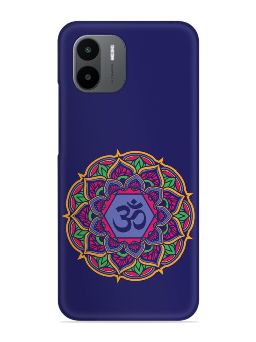 Om Mandala Art Blue Snap Case for Xiaomi Redmi A1 (2022)