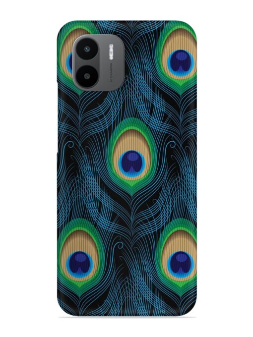 Seamless Pattern Peacock Snap Case for Xiaomi Redmi A1 (2022)