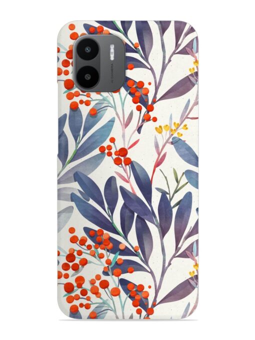 Seamless Floral Pattern Snap Case for Xiaomi Redmi A1 (2022)