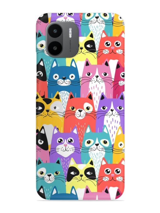 Funny Cartoon Cats Snap Case for Xiaomi Redmi A1 (2022)