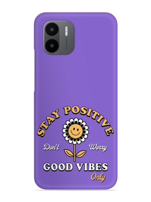 Retro Positive Flower Snap Case for Xiaomi Redmi A1 (2022)